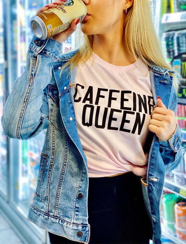 Caffeine Queen Crewneck Tee