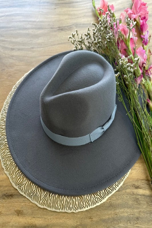 Fashion Classic Fedora Hat with Ribbone